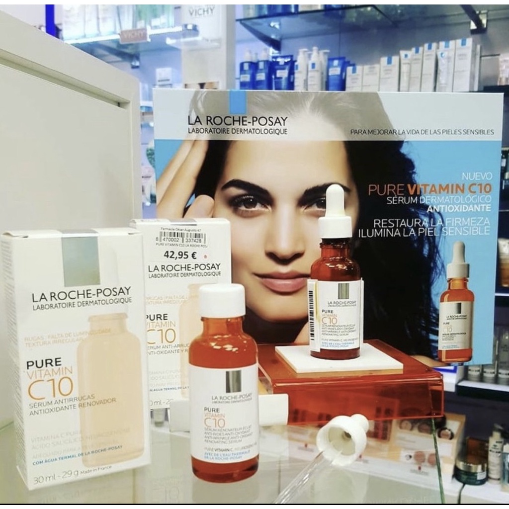 Laroche-Posay Pure VitaminC10. La roche-Posay Pure Vitamin C10 Chai 30ml Hàng Pháp