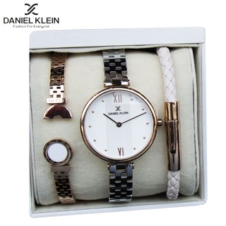 Đồng Hồ Nữ Daniel Klein DK12102-4 ( Bộ 3 món ) , Chính Hãng Full Box , Chống Nước