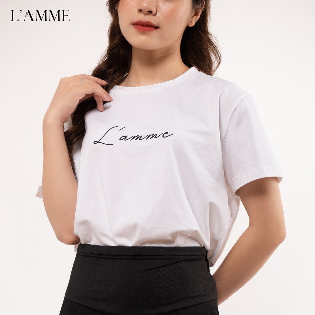 Áo phông bầu L'amme T-shirt chất cotton thấm hút mồ hôi mặc được sau sinh by LAMME