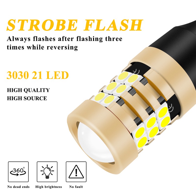 Bộ 2 Bóng Đèn Led Lùi Xe Lymoyo T15 T20 1156 W16W P21W W21W 3m T16 Cho Xe Hơi 921 912