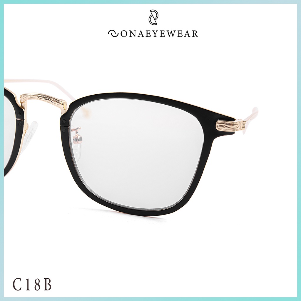 Gọng Kính Cận nam nữ Sona Eyewear Chất liệu nhựa ABS và kim loại cao cấp - C18