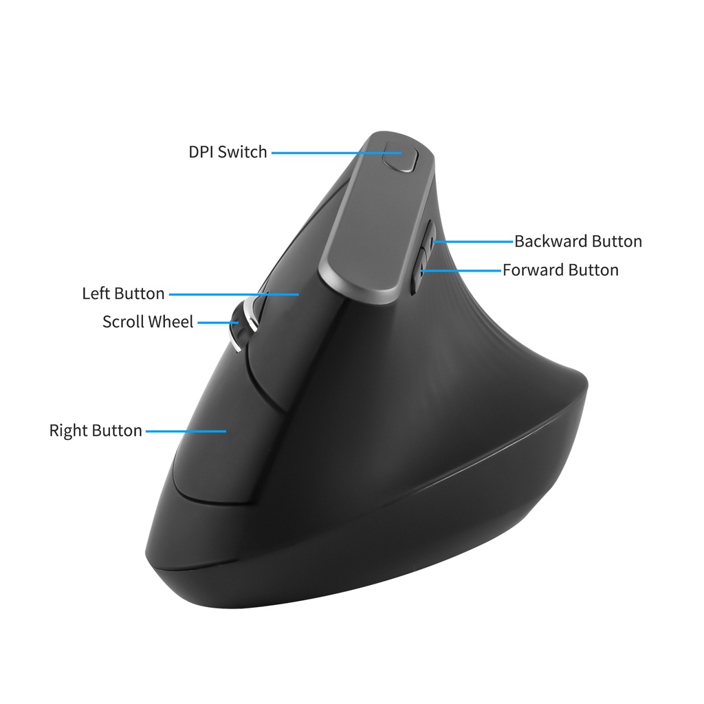 Chuột Quang Không Dây 2.4G 1600Dpi Cho Máy Tính