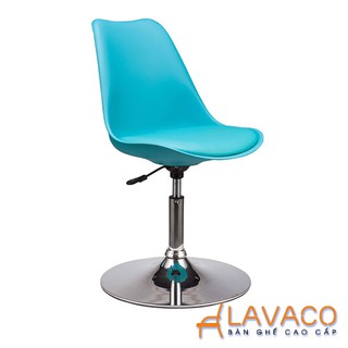 Ghế cafe, ghế ăn nhựa lót nệm chân trụ thấp –201L