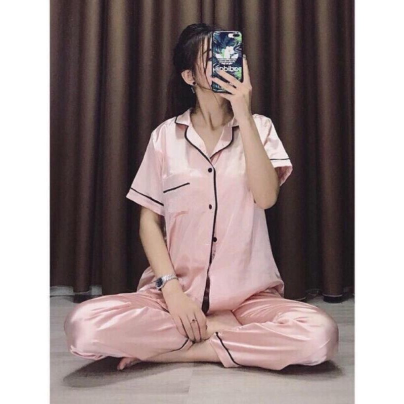 Đồ Bộ pijama Nữ cộc tay quần dài mặc nhà cực xinh M888