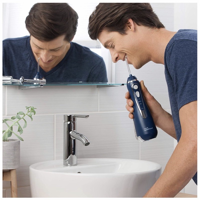 [Waterpik, hàng Mỹ] MÁY TĂM NƯỚC KHÔNG DÂY 𝐖𝐀𝐓𝐄𝐑𝐏𝐈𝐊 𝐂𝐎𝐑𝐃𝐋𝐄𝐒𝐒 𝐀𝐃𝐕𝐀𝐍𝐂𝐄𝐃 WATER FLOSSER (WP-56x) - Phiên bản mới nhất