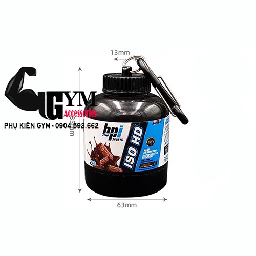 Hộp đựng whey, mass, bcaa Ishake Protein Funnel ON Gold Standard