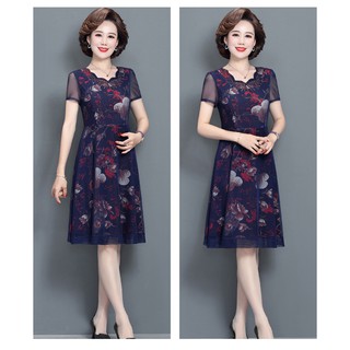 Váy Lưới ngắn tay cho mẹ
