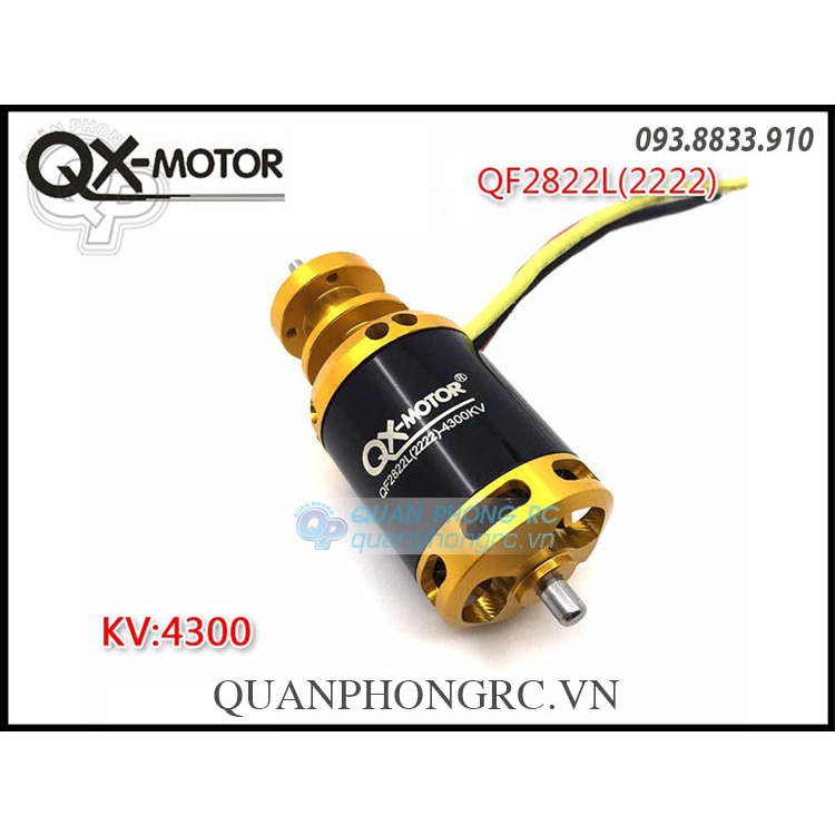 Động cơ QX-MOTOR Ducted Fan 64mm EDF 5 Blades QF2822 4300KV Brushless Motor 3-4S