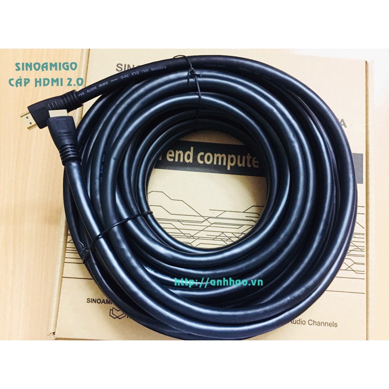 Dây cáp HDMI 2.0 dài 7m cao cấp Chính hãng Sino Amigo cho ti vi 2k, 4k siêu nét
