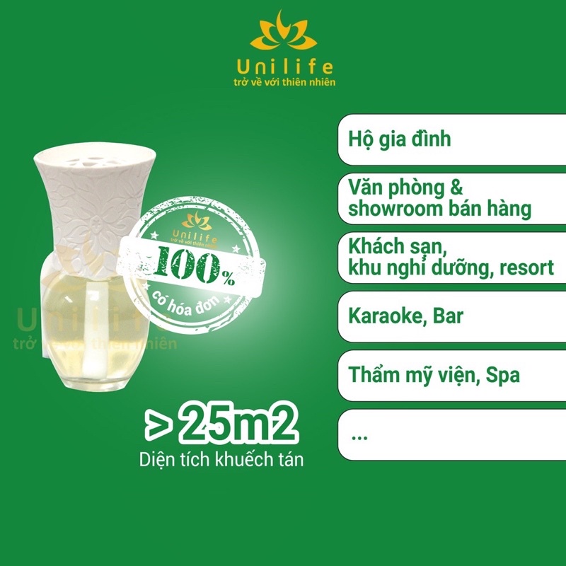 Tinh dầu Unilife chiết xuất thiên nhiên cho máy khuếch tán, lưu hương thơm lâu 30ml