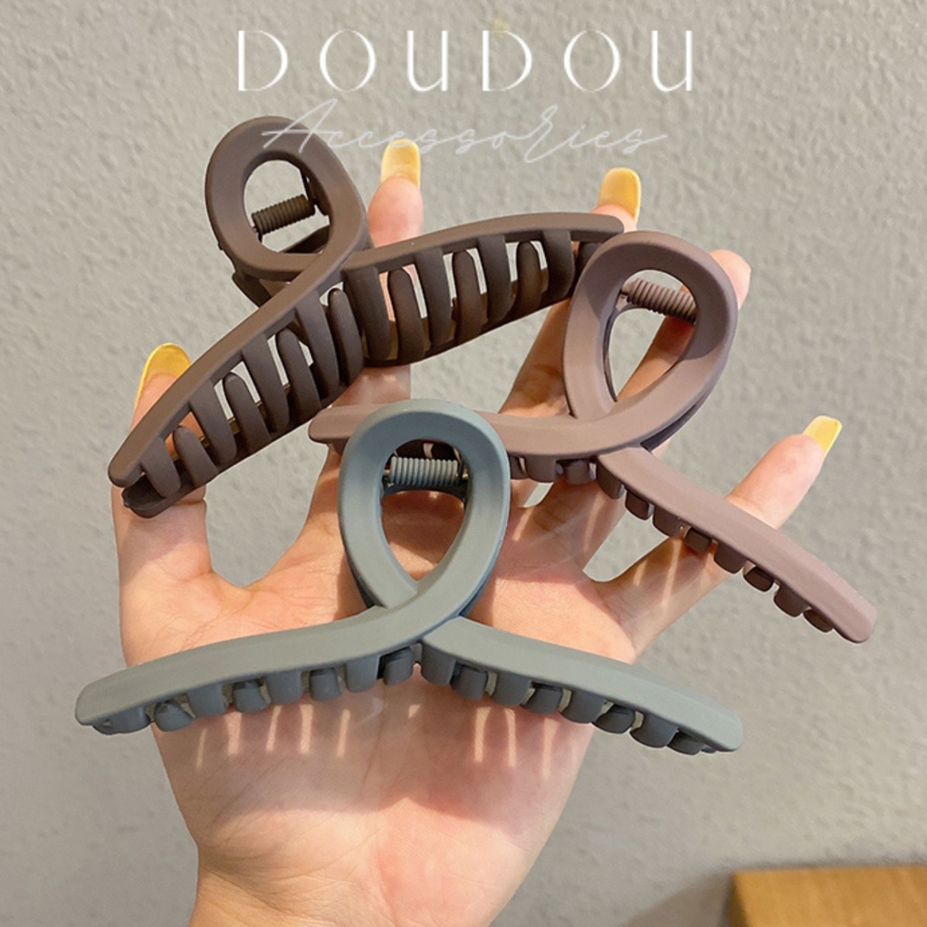 Phụ kiện kẹp tóc xinh Doudou Kẹp càng cua Hàn Quốc cỡ lớn cho nữ phong cách Hàn Quốc thời trang ZJ004