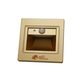 Đèn âm cầu thang cảm ứng 1,5w mặt vàng/trắng - đèn âm tường, bậc cầu thang ánh sáng trung tính hc lighting