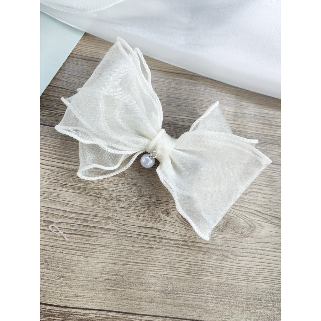 B315 - Kẹp tóc nơ voan xinh xắn