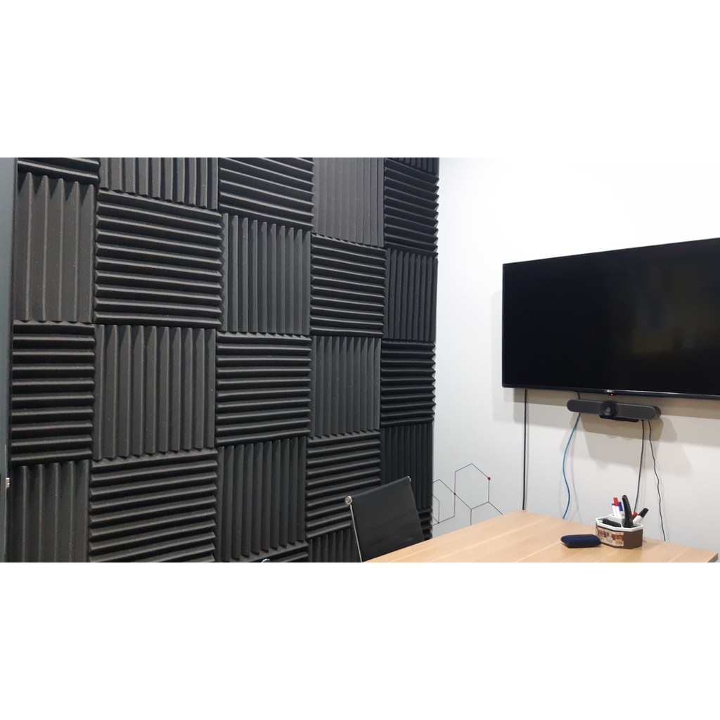 Mút tam giác cách âm - tiêu âm 50 x 50 cho phòng thu âm, phòng karaoke, phòng livestream.bay...