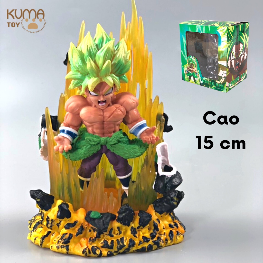 Mô hình anime Dragon Ball 7 viên ngọc rồng: Goku, Vegeta, Broly cực đẹp có đèn LED