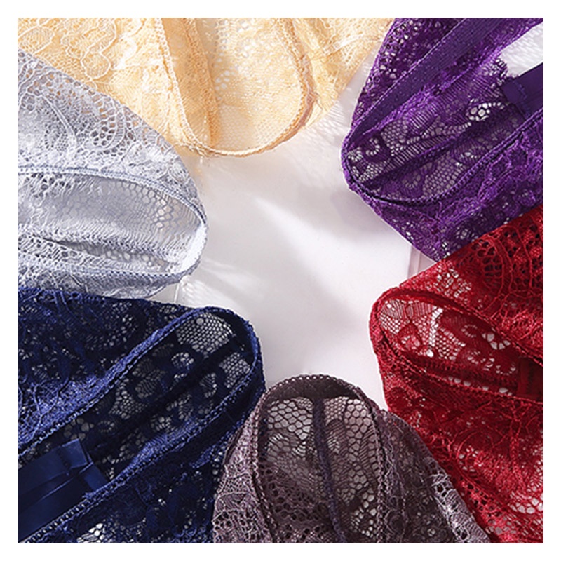 Quần Lót Ren Lưng Thấp Plus Size M-Xxl