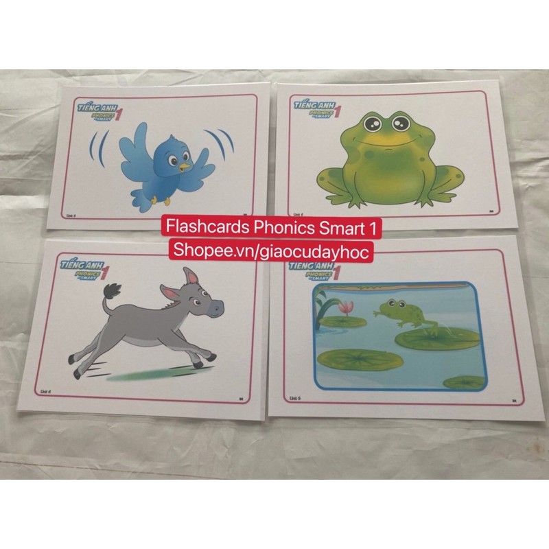 Flashcards Tiếng Anh Smart Phonics 1 -ép plastics  bền đẹp