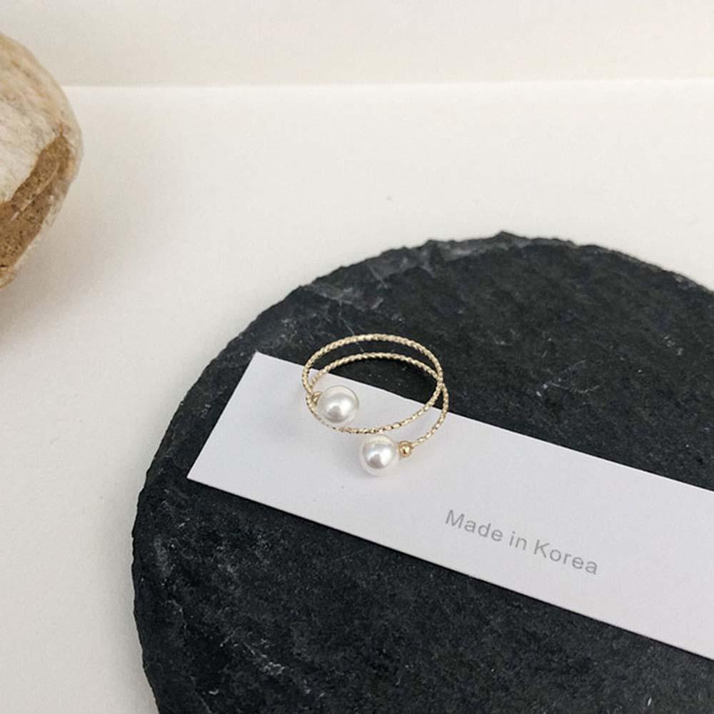Nhẫn Đeo Tay Đính Ngọc Trai Thời Trang Hàn Quốc