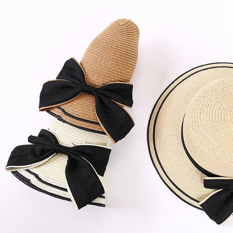 Nón Cối Rộng Vành Phối Nơ Cho Nữ