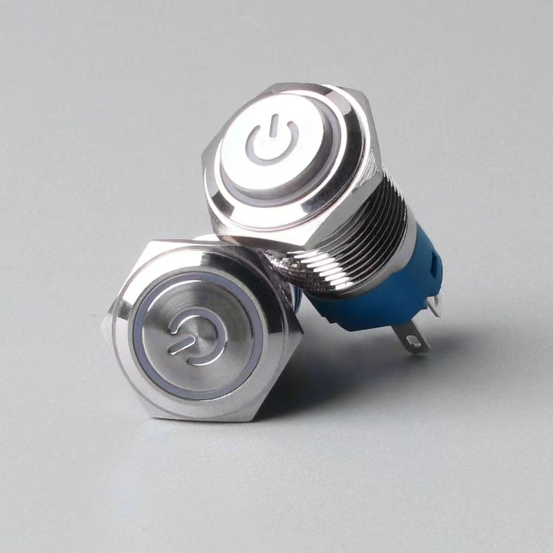 Nút Công Tắc Đèn LED 16mm Không NC 24V 36V 48V 110-220V