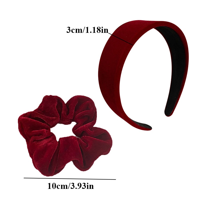 Băng đô cài tóc vải nhung thiết kế xinh xắn cho nữ