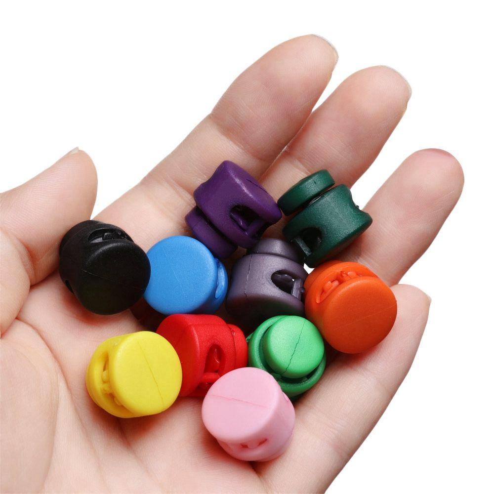 Set 20 Kẹp Nhựa Hai Lỗ 6mm Nhiều Màu Sắc
