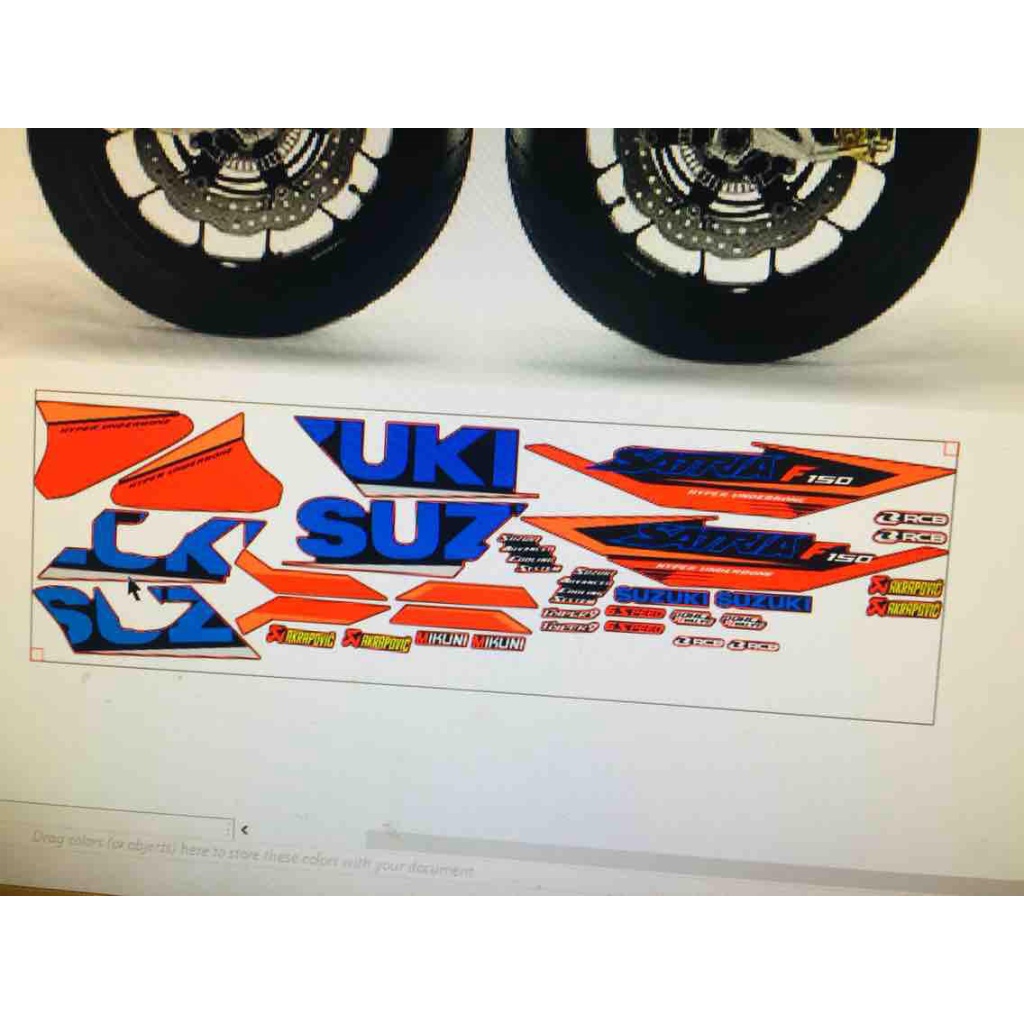 Tem rời suzuki raider xăng cơ. -- SHIN DECAL 2