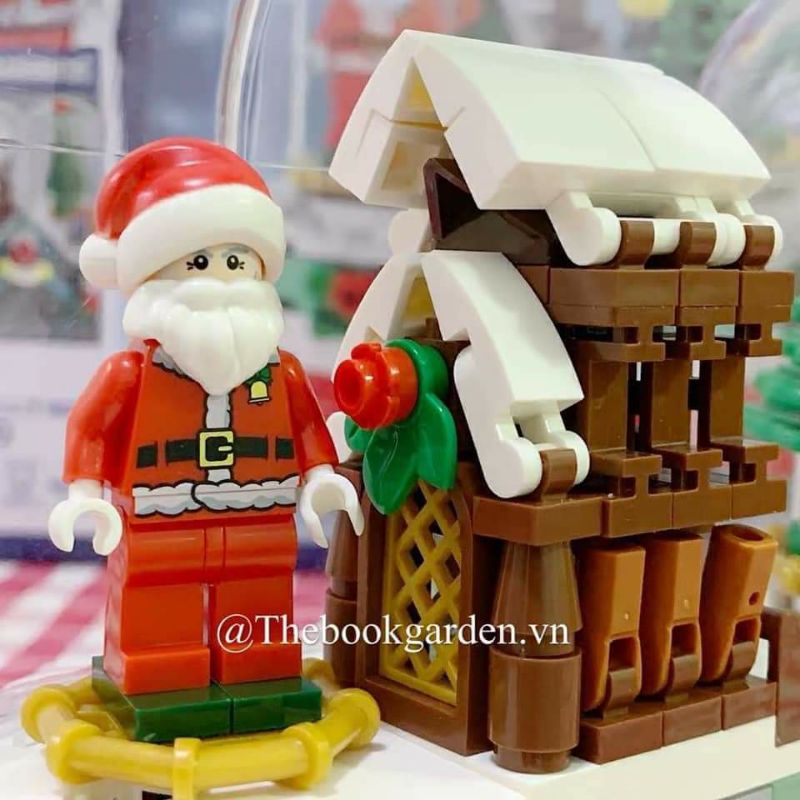 Hộp Phát Sáng- Lắp Ghép Lego Giáng Sinh cho bé Hãng Sembo
