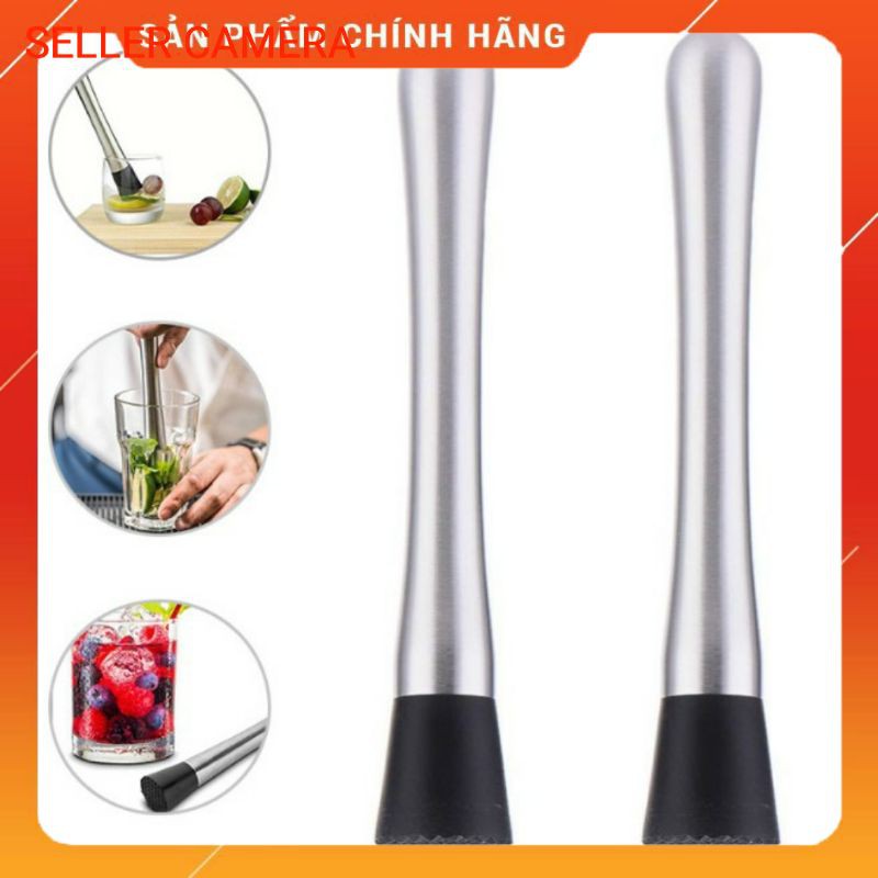 Chày dầm inox pha chế cocktail, trà sữa 20cm