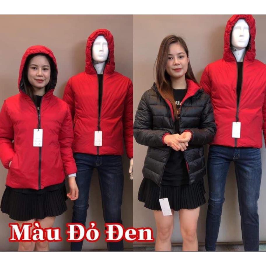Áo Phao Lông Vũ 2 Mặt Mẫu Mới - Siêu Ấm Siêu Chống Nước, Thích Hợp Cho Nam Và Nữ - V13d ◦ ^ " < ₐ
