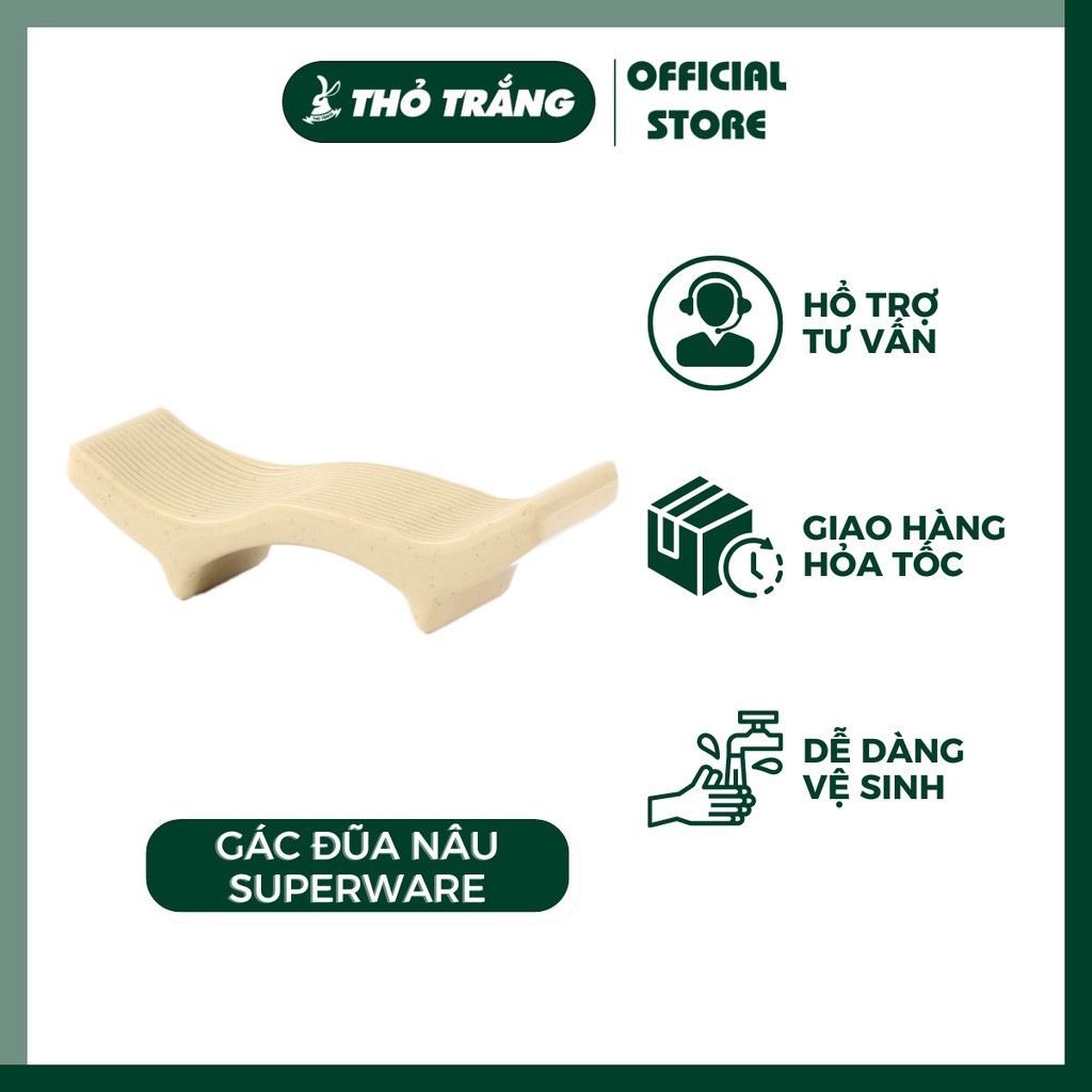 Gác Đũa HD059-3.1 Màu Nâu Srithai Superware Thái Lan