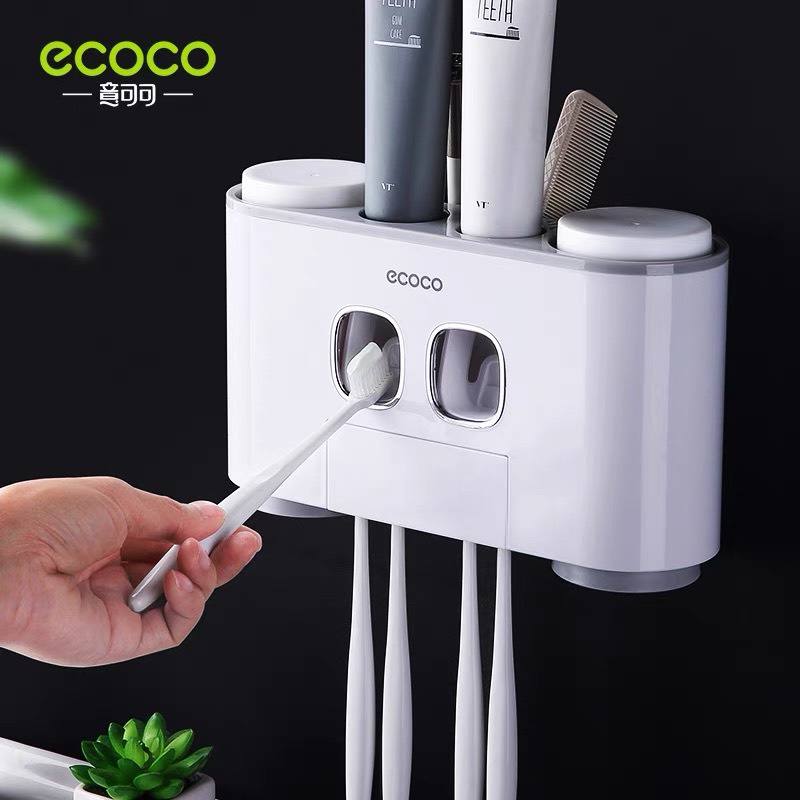 Bộ cốc nhả kem đánh răng ecoco 4 cốc