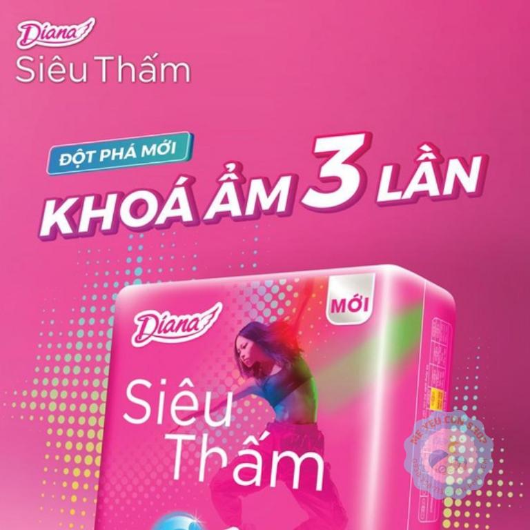 [Tặng 1 miếng] Gói 8 miếng - Băng vệ sinh siêu mỏng siêu thấm Diana