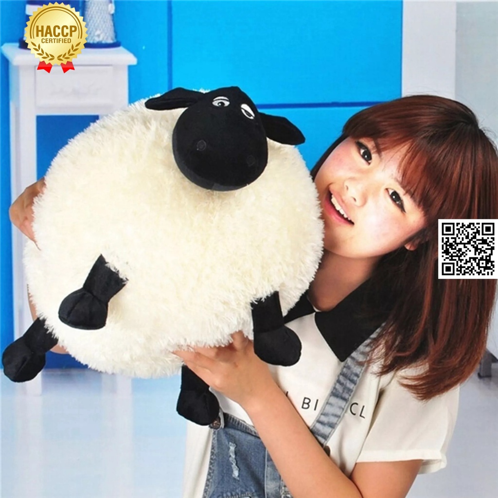 1694 Gấu bông Những chú cừu thông minh Shaun the Sheep màu trắng 3 NoBrand