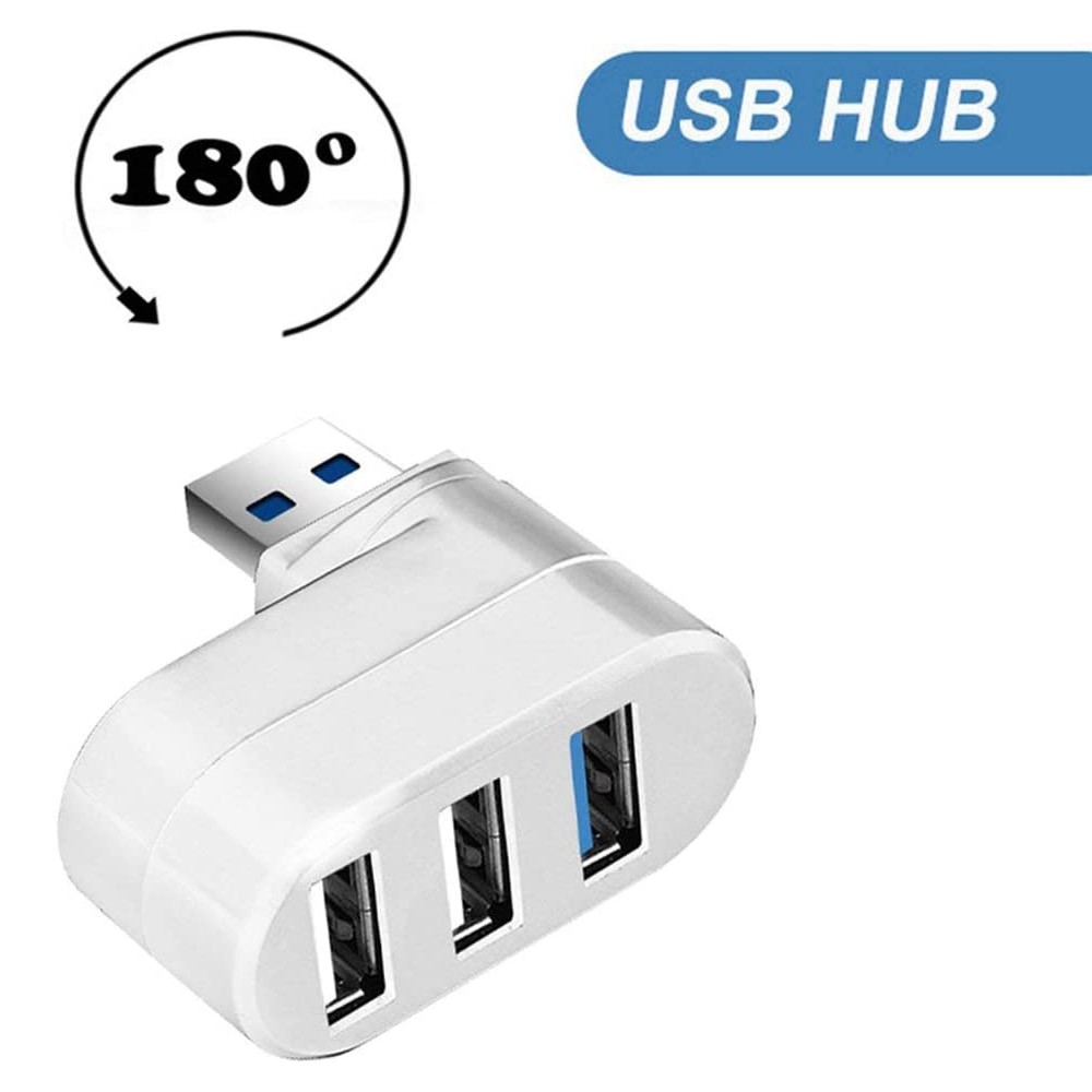 Cục sạc USB 3/6 cổng 3.0/2.0 có chức năng đọc thẻ tốc độ cao màu trắng | WebRaoVat - webraovat.net.vn