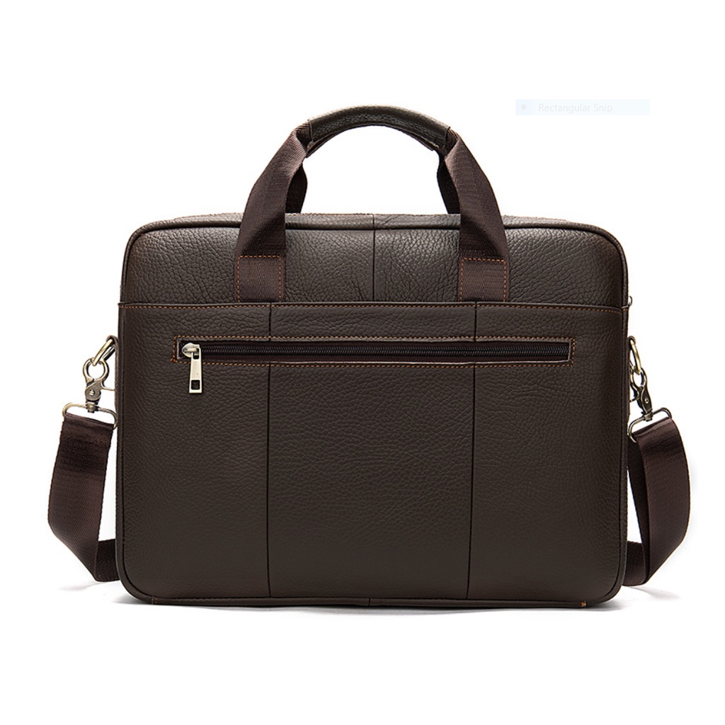 Túi xách nam công sở 100% da bò thật cao cấp phong cách mới 15,6&quot;