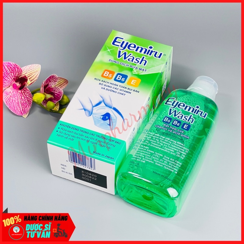 Dung dịch rửa mắt Eyemiru wash Nhật Bản chai 500ml - Minpharmacy