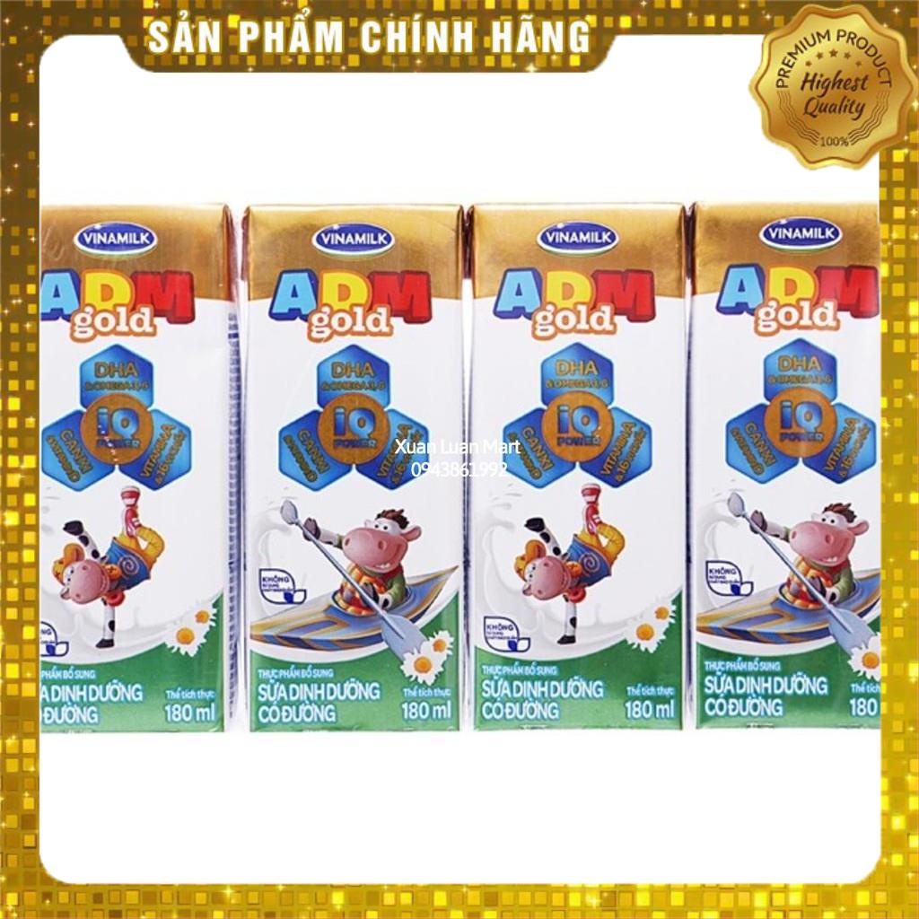 1 Lốc 4 Hộp Sữa Tươi ADM Vinamilk Hộp 110ml/180ml