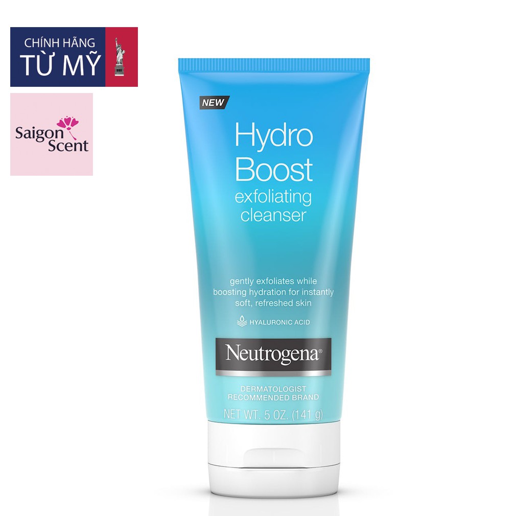 Sữa rửa mặt Neutrogena Hydro Boost Exfoliating Cleanser ( 141g )