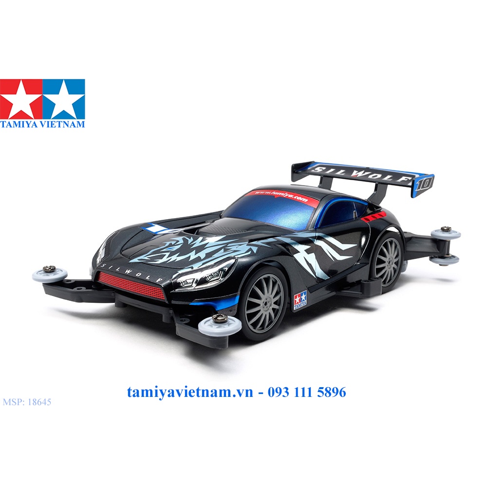 18645 Mô hình xe đua lắp ráp chạy bằng pin Mini 4WD 1/32 SILWOLF