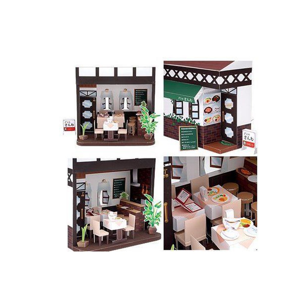 Mô Hình Nhà Búp Bê Diorama Bằng Giấy Độc Đáo Trang Trí Nhà Hàng