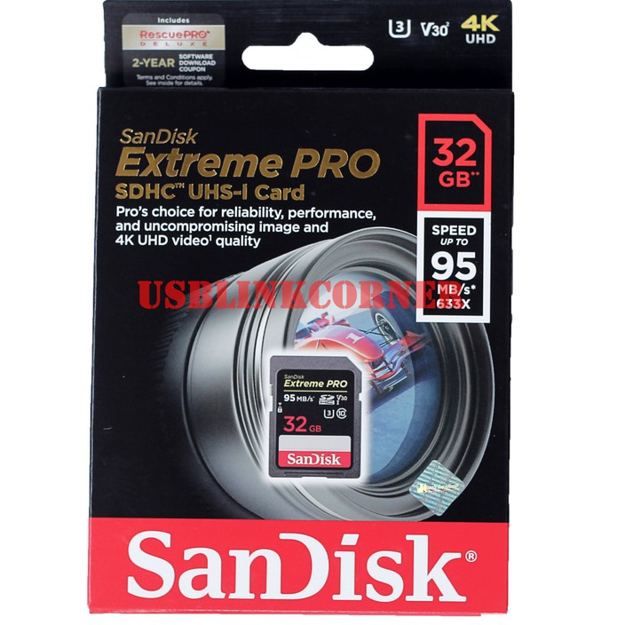 Sandisk Thẻ Nhớ Sdhc 32gb Extreme Pro Up To 95mbs Chất Lượng Cao