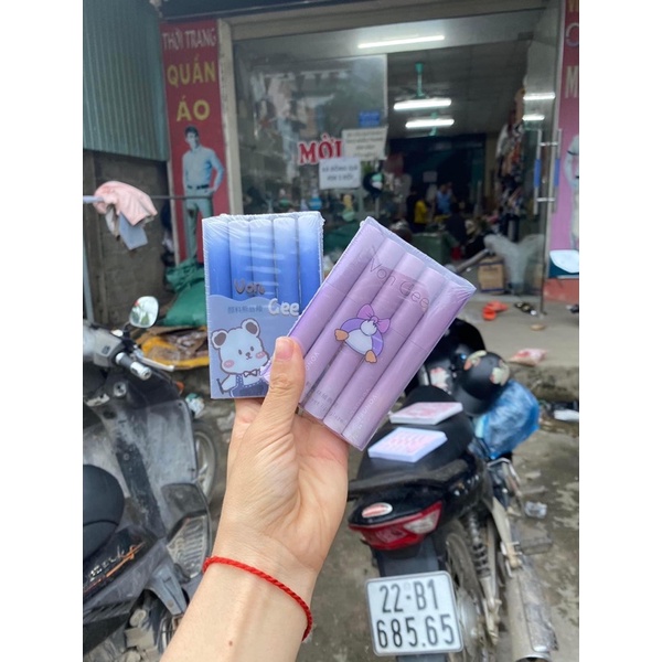 Set 5 thỏi Son xanh Vogee họa tiết đáng yêu hàng nội địa