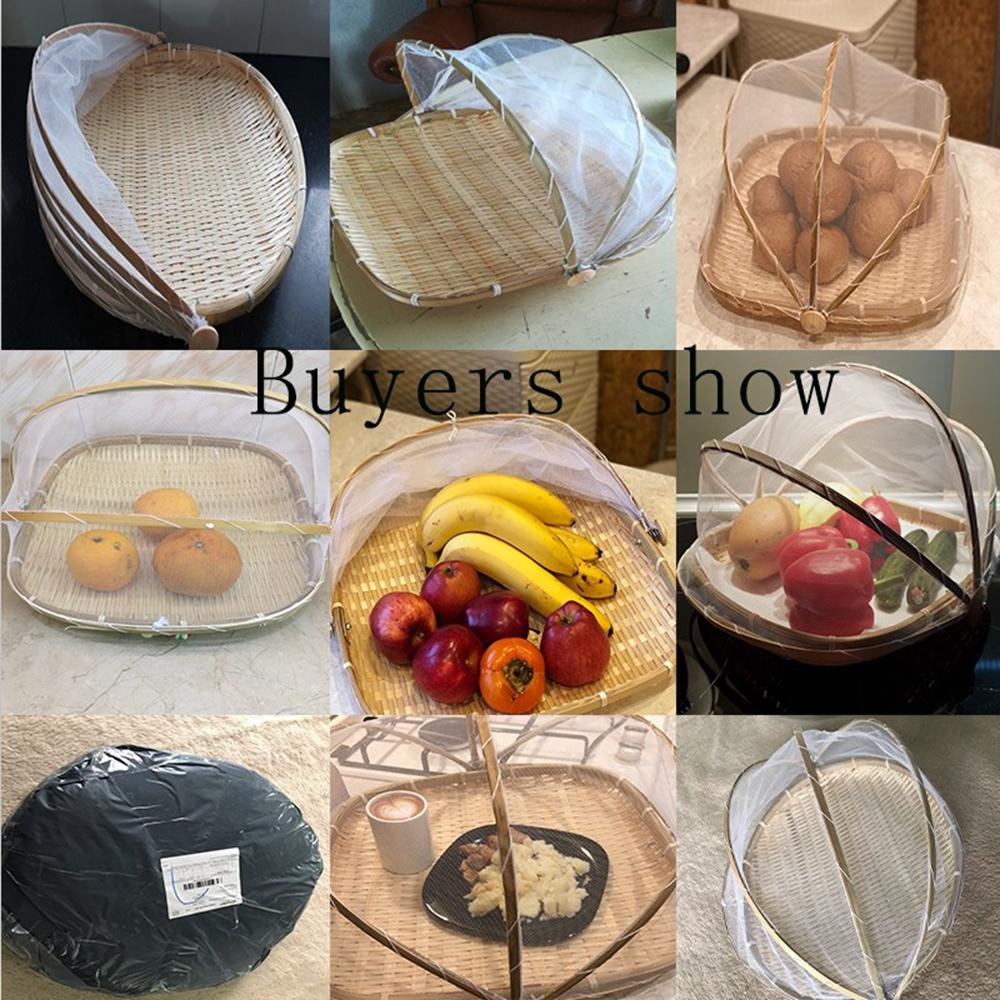 Vỏ Bọc Thức Ăn Chống Bụi Chống Côn Trùng Bằng Vải Gạc Dành Cho Nhà Bếp Dã Ngoại