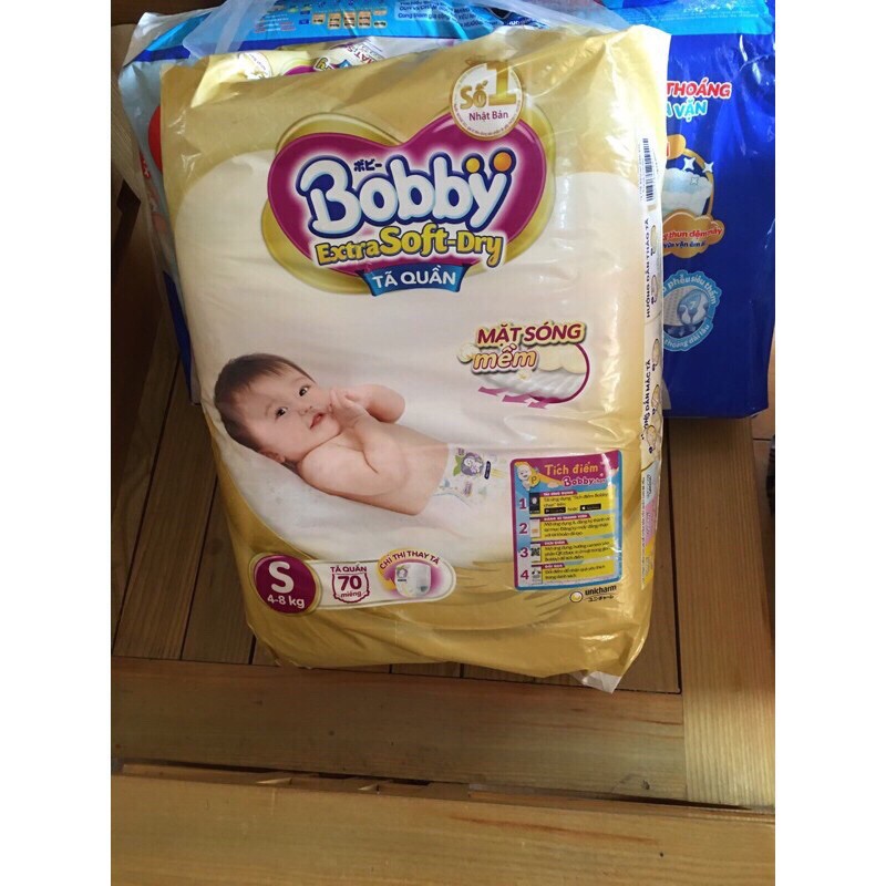 Thanh lý tã quần bobby size S 70M