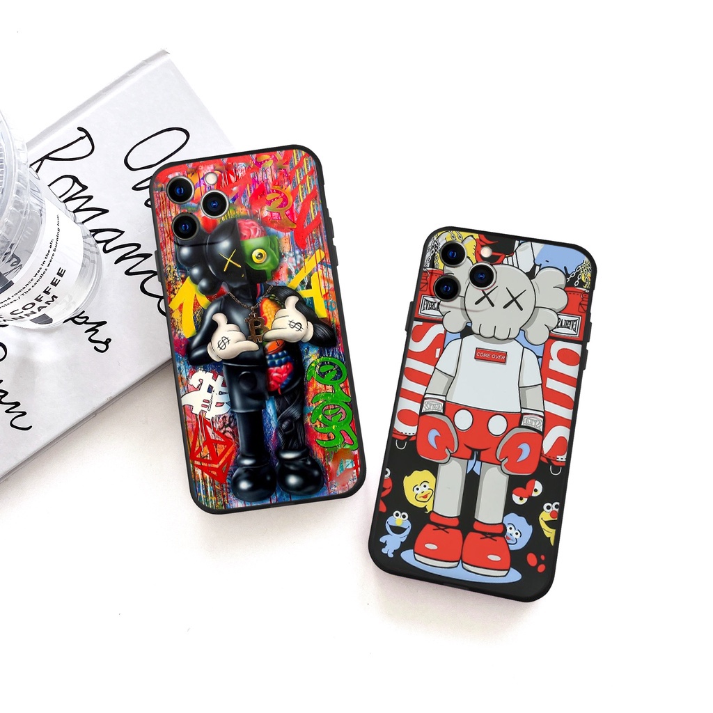 Ốp iphone dẻo Gấu K.w. .a.s cực cháy ốp cạnh vuông ip 6splus/7/7plus/8/8plus/x/xr/xs/11/12/pro/max/plus/13promax tr377