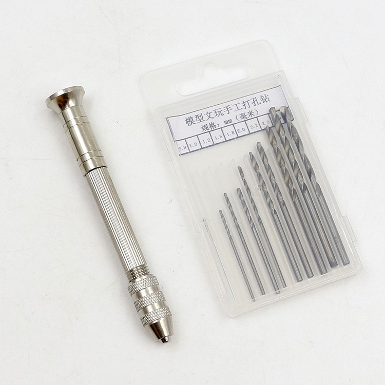 Bộ khoan tay thủ công đa năng DIY (tặng 10 mũi khoan 0.5- 3mm)