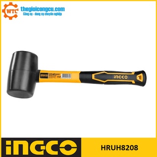 Búa cao su đen 220g ingco hruh8208