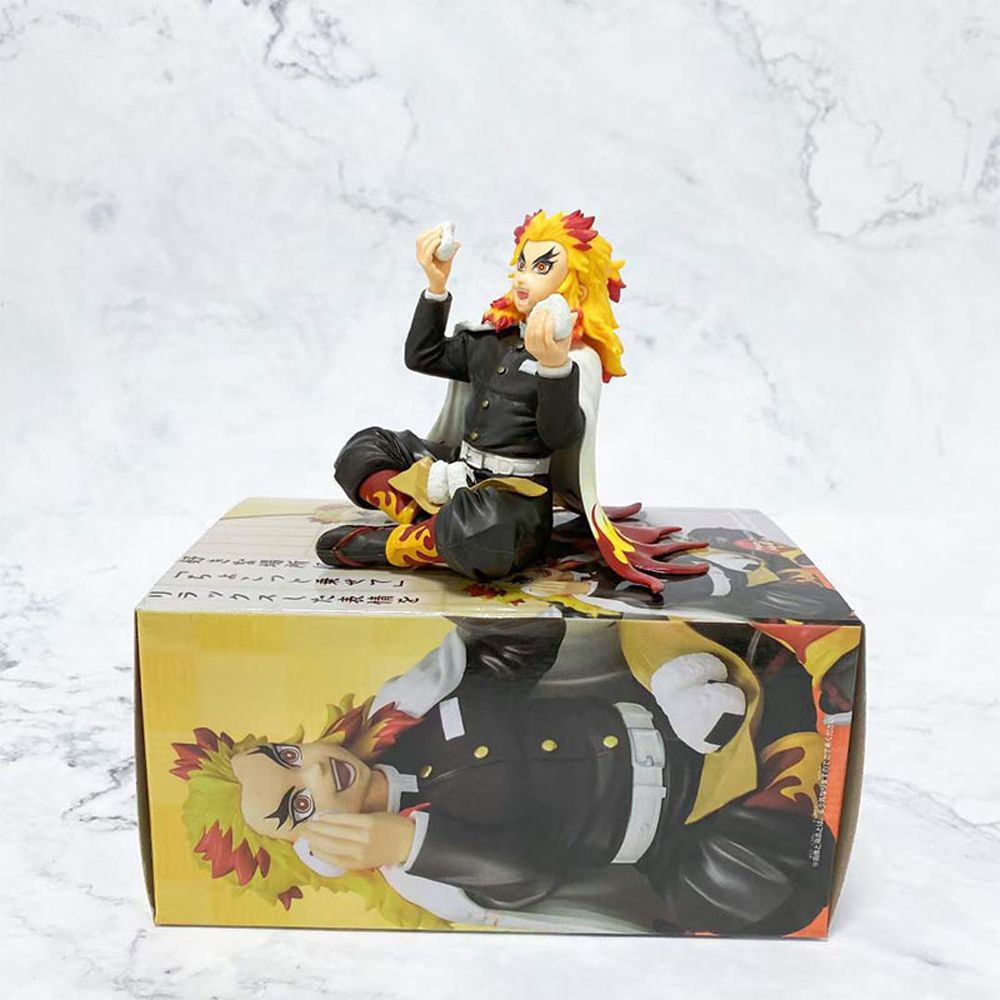 BERNARDO Cute Model Toys Collectible Moldel Anime Figures Demon Slayer Action Figure Shinobu Nezuko Q Version Dolls Ornaments Sitting position PVC PVC Model Dolls