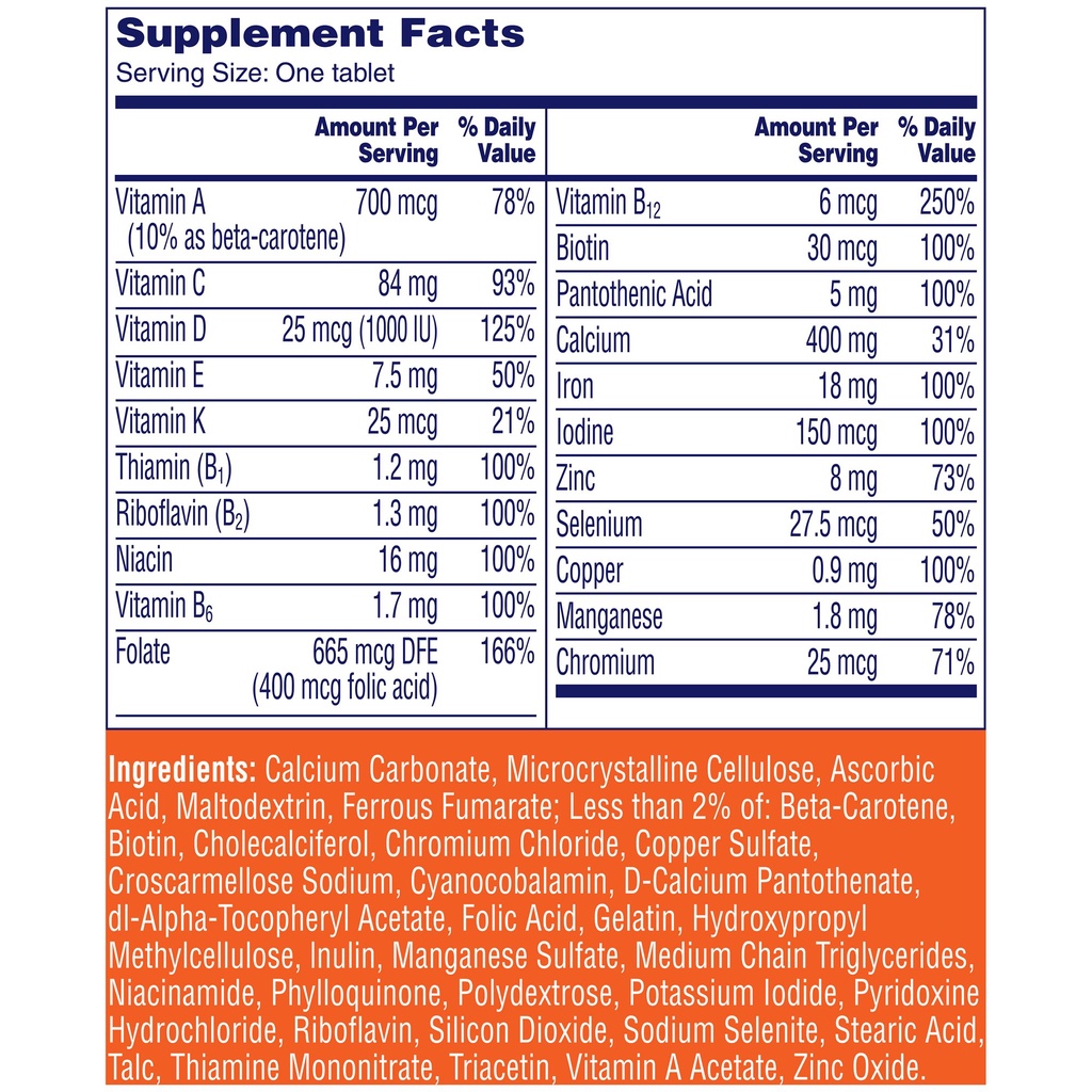 Viên Uống Vitamin One A Day Women's Complete Multivitamin Cung Cấp Toàn Diện Cho Nữ 300 Viên